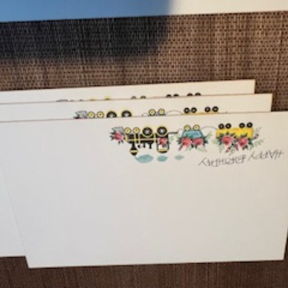 Assorted Japanese Stationery & Vintage Postcards – 60s/70s Mod BonBon Design NEW - Picture 16 of 16